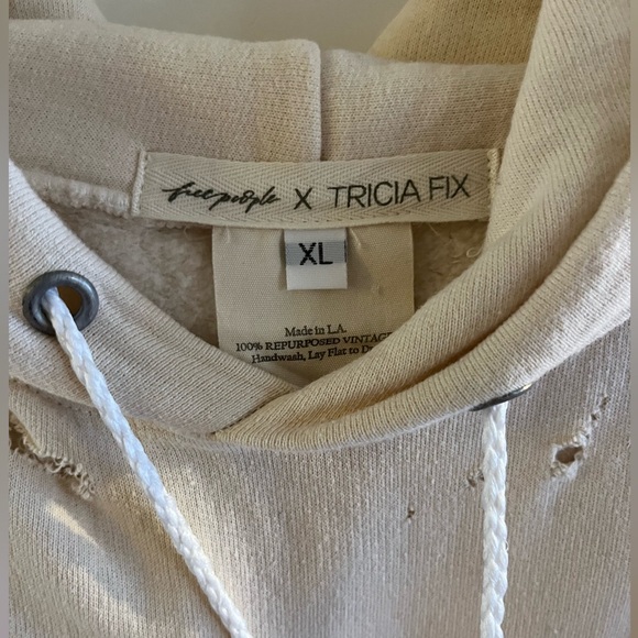 Free People x Tricia Fix Chenille Flower Hoodie - Picture 6 of 8